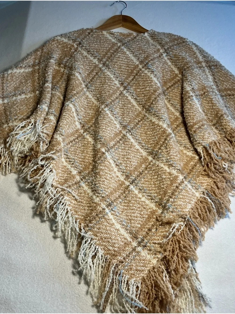 Alpaca wool Irish poncho cottagecore one size